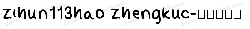 zihun113hao zhengkuc字体转换